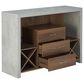 Furniture of America Wilson Buffet in Distressed Walnut, , large