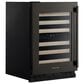 KitchenAid 24" Undercounter Wine Cellar with Full-Extension Wood-Front Racks and Left Hinge in Black Ore, , large