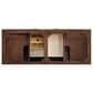 James Martin Vanities Amberly 60" Double Bathroom Vanity in Mid-Century Walnut with 3 cm Parisien Bleu Quartz Top and Rectangular Sinks, , large