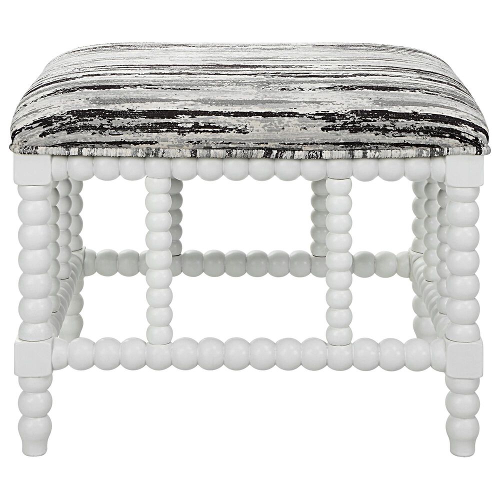 Uttermost Seminoe Small Bench in Gray and Black, , large