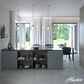 Hunter Vidria 7.25" 1-Light Mini Pendant in Brushed Nickel, , large