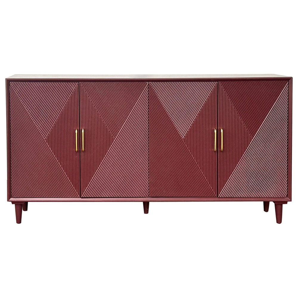 Slatehouse Arvada 4-Door Sideboard in Merlot, , large
