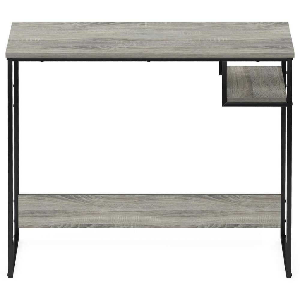 HOMLUX Moretti 35" Study Desk with Open Storage Space in French Oak Grey, , large