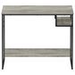 HOMLUX Moretti 35" Study Desk with Open Storage Space in French Oak Grey, , large