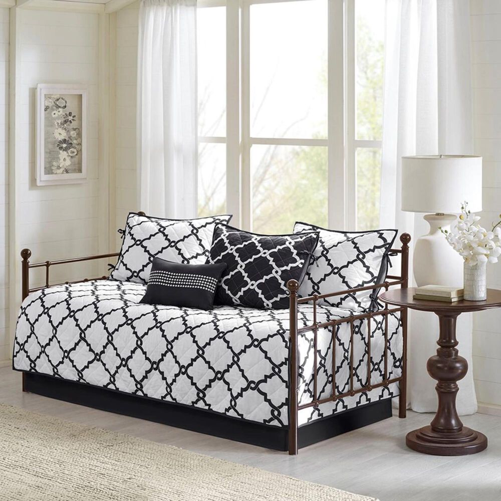 Hampton Park Merritt 6-Piece Daybed Cover Set in Black, , large