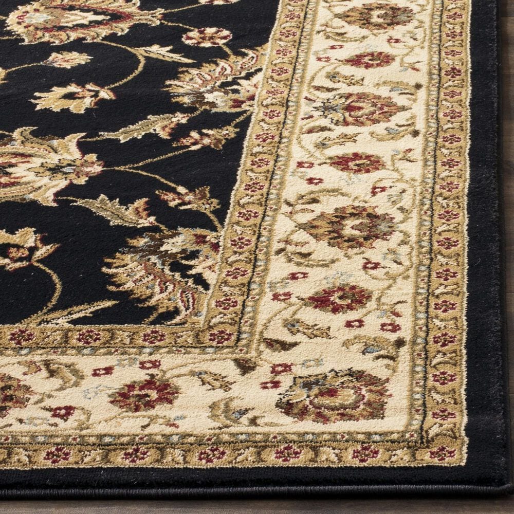 Safavieh Lyndhurst LNH553 2&#39;3&quot; x 12&#39; Black and Ivory Runner, , large