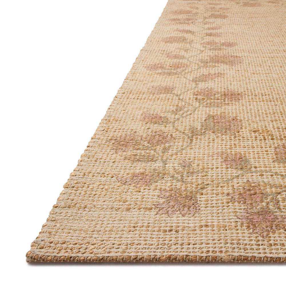 Chris Loves Julia x Loloi Rue Natural and Multicolor 7'6" x 9'6" Area Rug, , large