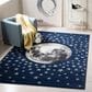 Safavieh Carousel Outer Space 5"3" x 7"6" Navy and Grey Kids Area Rug, , large