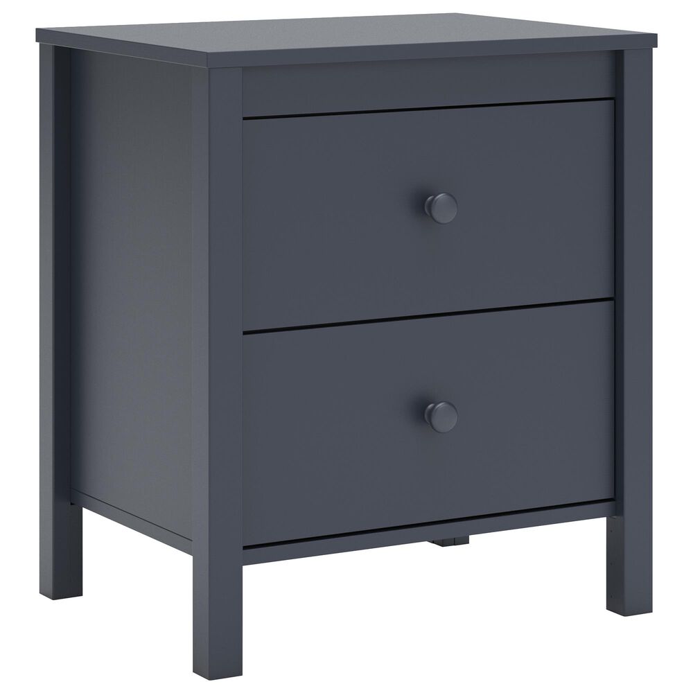 Ashley Simmenfort 2-Drawer Nightstand in Navy Blue, , large