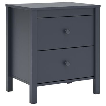 Ashley Simmenfort 2-Drawer Nightstand in Navy Blue, , large