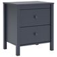 Ashley Simmenfort 2-Drawer Nightstand in Navy Blue, , large
