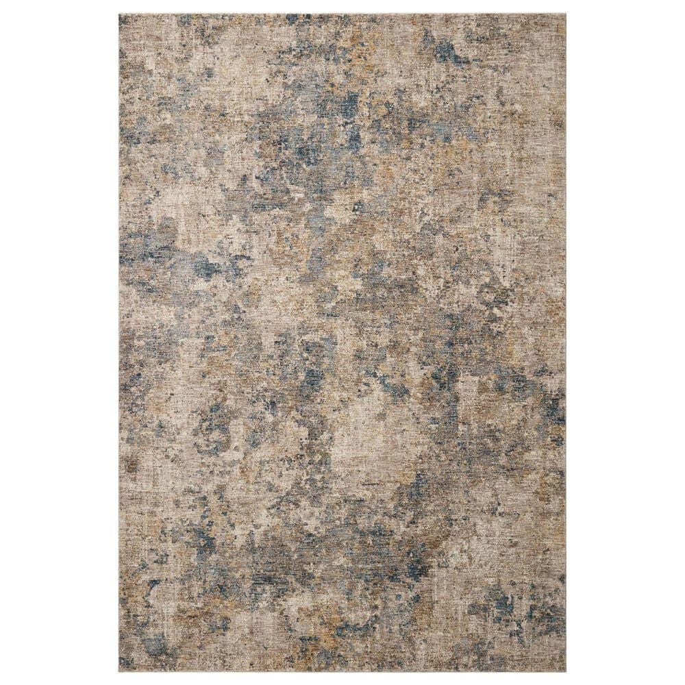 Loloi Gaia 2"6" x 8" Taupe and Denim Runner, , large