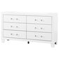 Global Furniture USA Luccia 6-Drawer LUCCIA Dresser in White, , large
