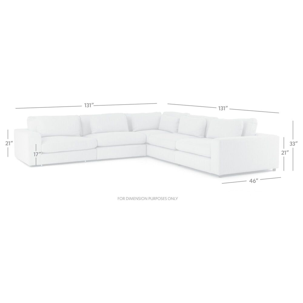 Four Hands Bloor 5-Piece Reversible L-Shape Sectional in Landale Charcoal, , large