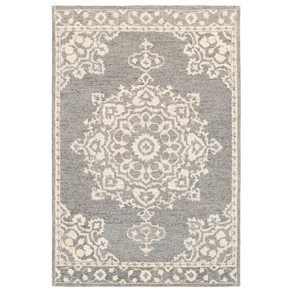 Surya Granada GND-2310 4' x 6' Medium Gray, Beige and Charcoal Area Rug, , large