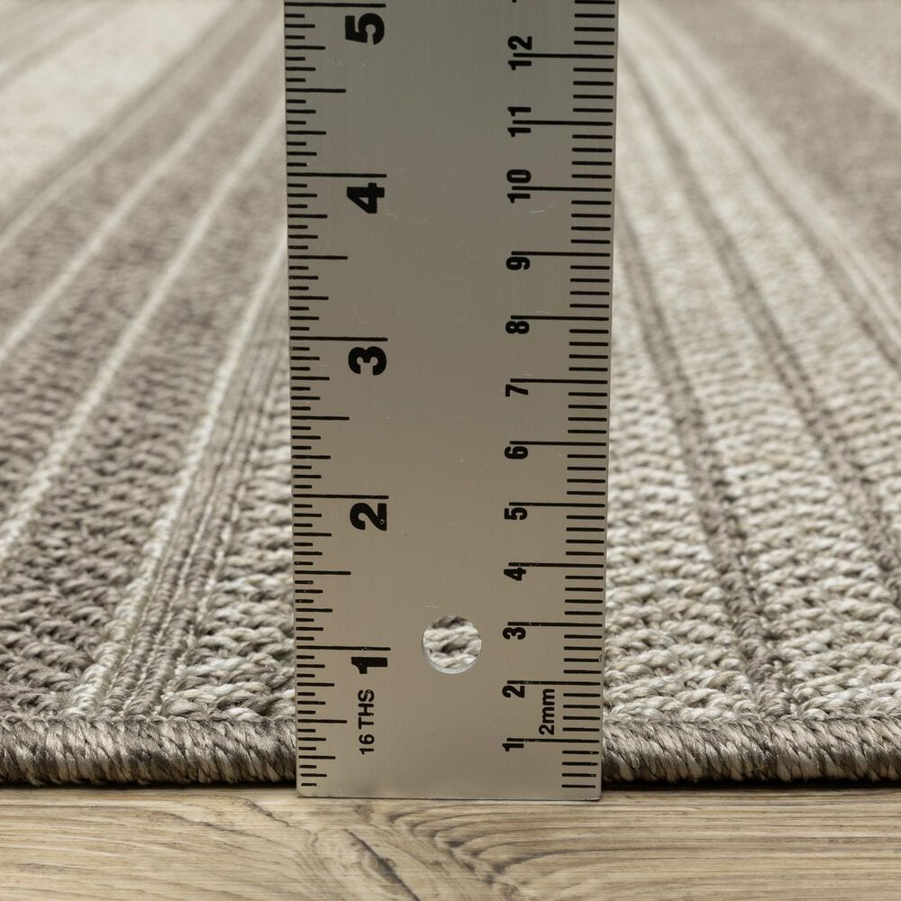 Oriental Weavers Caicos CA06A 5&#39;3&quot; x 7&#39;3&quot; Grey Area Rug, , large