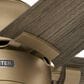 Hunter Erling 44" Ceiling Fan with LED Light in Burnished Brass, , large