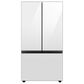 Samsung Bespoke Bespoke 30.1 Cu. Ft. 3-Door French Door Refrigerator - White Glass Panels Included, , large