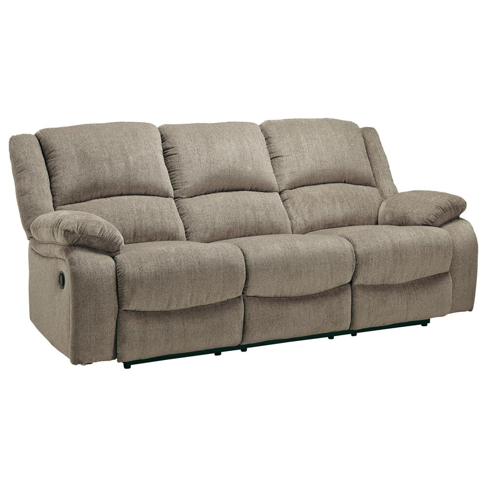 Signature Design by Ashley Draycoll Manual Reclining Sofa in Pewter, , large