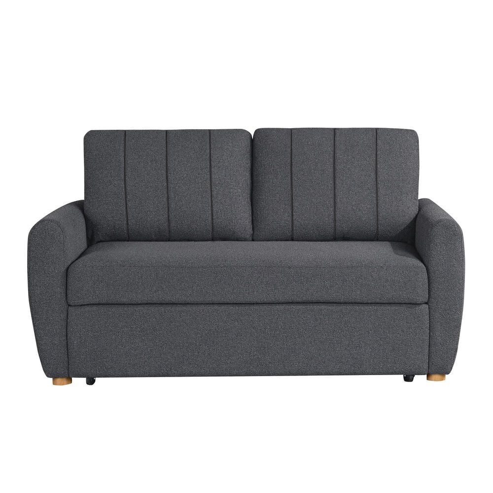Serta Galloway Convertible Sofa in Charcoal, , large
