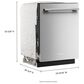 KitchenAid 4-Piece Kitchen Package with 31 Cu. Ft. French Door Refrigerator and 5 Cu. Ft. Smart Freestanding Gas Range in Stainless Steel, , large