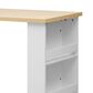 HOMLUX 83" Kitchen Island in White, , large