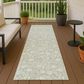 Dalyn Rug Company Soft Essentials Floral Celery 2"3" x 7"6" Indoor/Outdoor Runner, , large