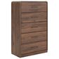Ashley Fortlorn 5-Piece Queen Bedroom Set in Walnut Brown LED Light, , large