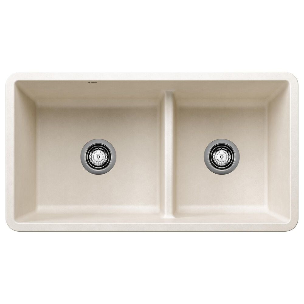 Blanco Precis 33" Reversible 1-3/4 Low Divide Kitchen Sink in Soft White, , large