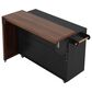 HOMLUX 102" Kitchen Island with Extendable Dining Table in Black, , large