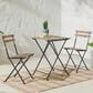 Timberlake 3-Piece Patio Folding Bistro Set in Brown and Black, , large