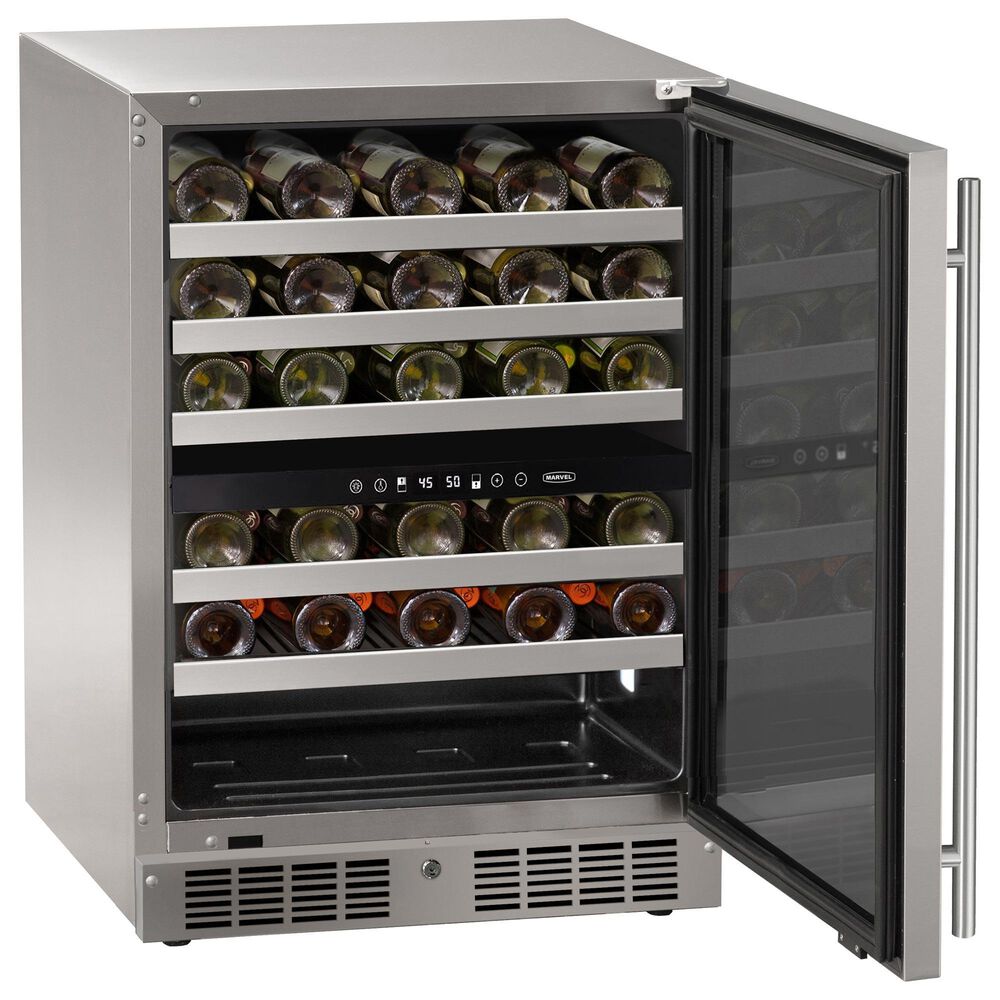 Marvel 5.1 Cu. Ft. Dual-Zone Wine Refrigerator in Stainless Steel, , large
