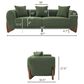 Morden Fort Cloud Boucle Stationary Sofa in Green, , large
