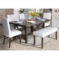 New Classic Julius 6 Piece Dining Set in Walnut Brown, , large