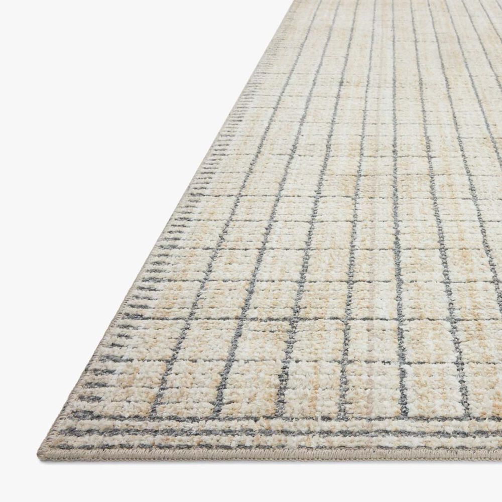 Amber Lewis x Loloi Bexley Slate and Natural 2'7" x 4' Area Rug, , large