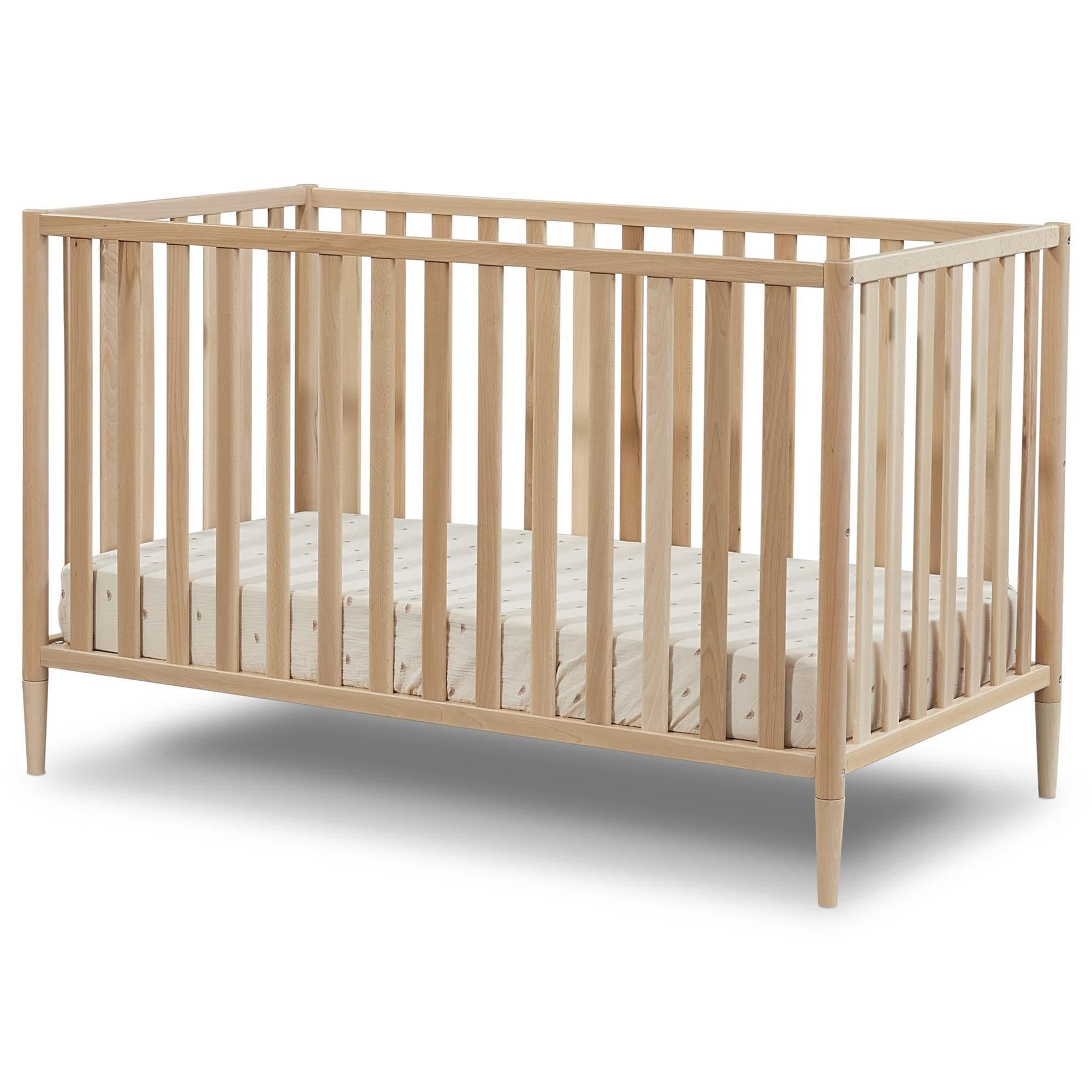 Sorelle Mia 3 In 1 Convertible Crib with Toddler Rail in Natural NFM
