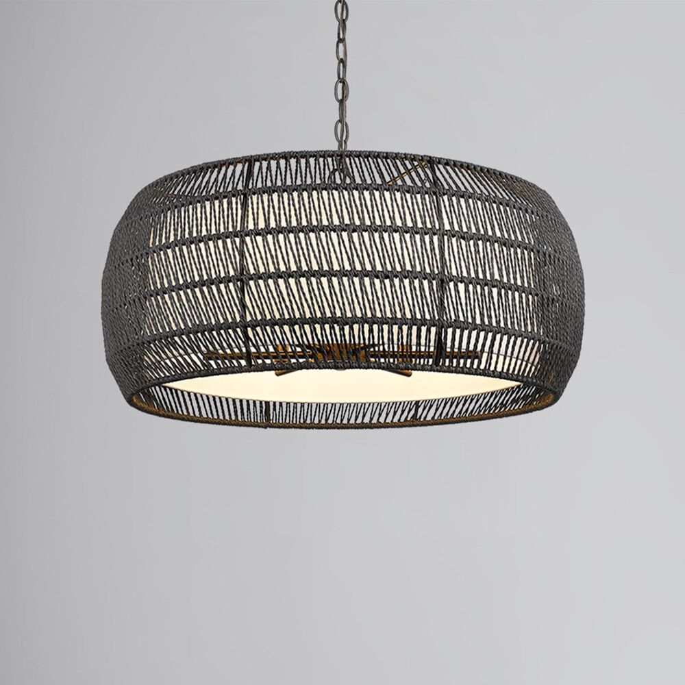 Golden Lighting Everly 6-Light Chandelier in Matte Black, , large