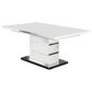 Furniture of America Carrasco Dining Table in White and Chrome, , large