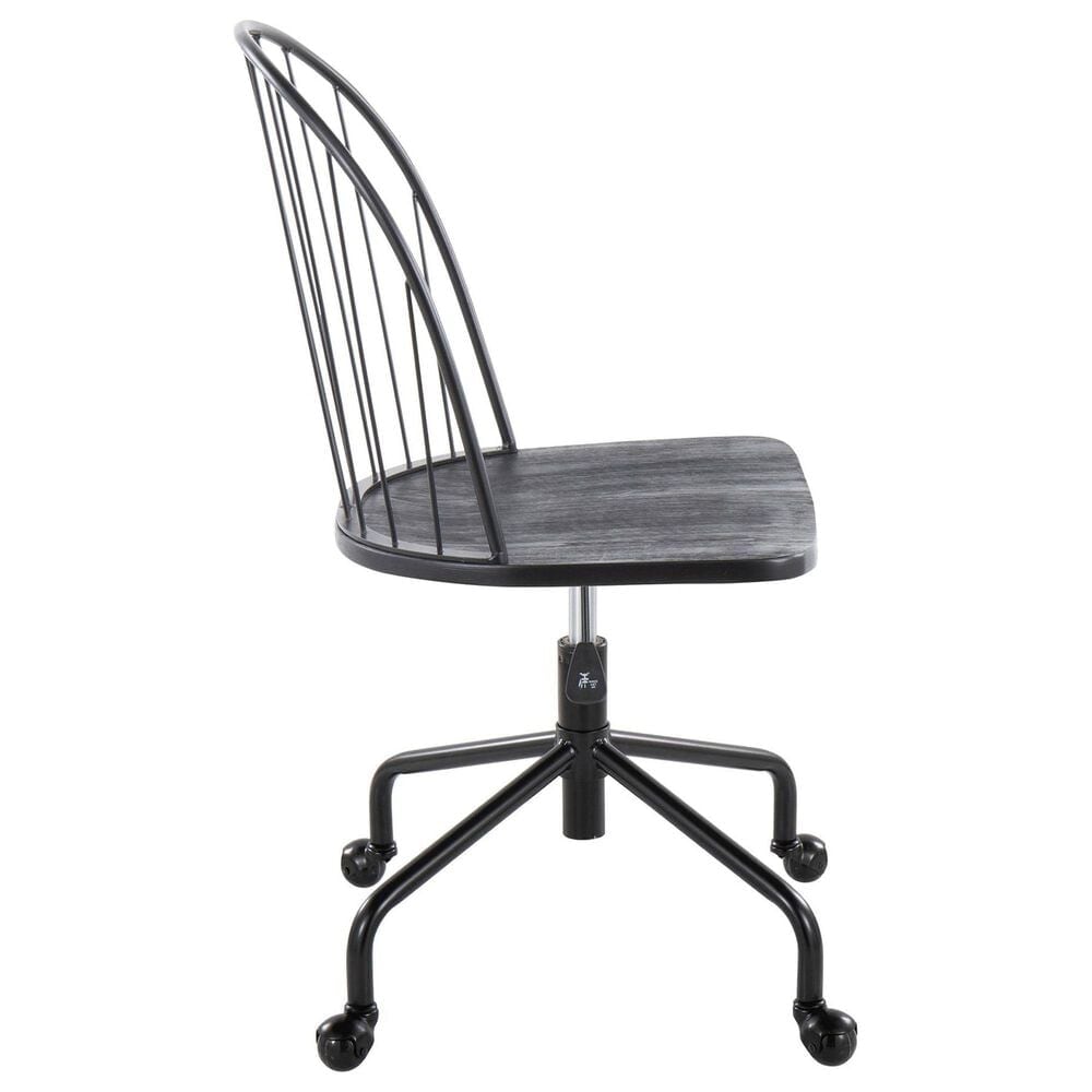 Lumisource Riley Office Chair in Black, , large