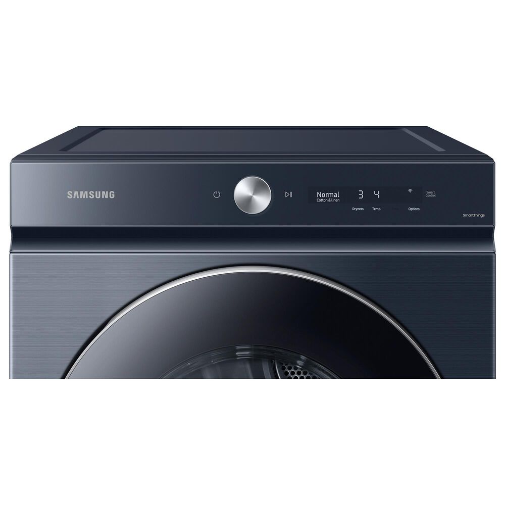 Samsung Bespoke 5.3 Cu. Ft. Front Load Washer and 7.6 Cu. Ft. Electric Dryer Laundry Pair in Brushed Navy, , large