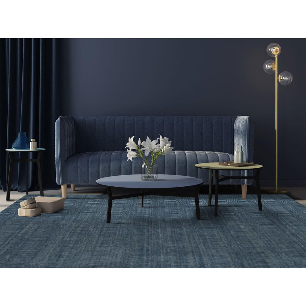 Radici USA Alleanza 8&#39; x 10&#39; Teal Area Rug, , large