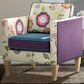 Jennifer Taylor Home Mamba Accent Chair in Satin Teal, Purple and Multicolor, , large