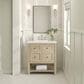James Martin Vanities Breckenridge 30" Single Vanity in Whitewashed Oak with 3 cm Lime Delight Quartz Top, , large