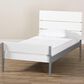 Baxton Studio Nereida Twin Platform Bed in White/Grey, , large