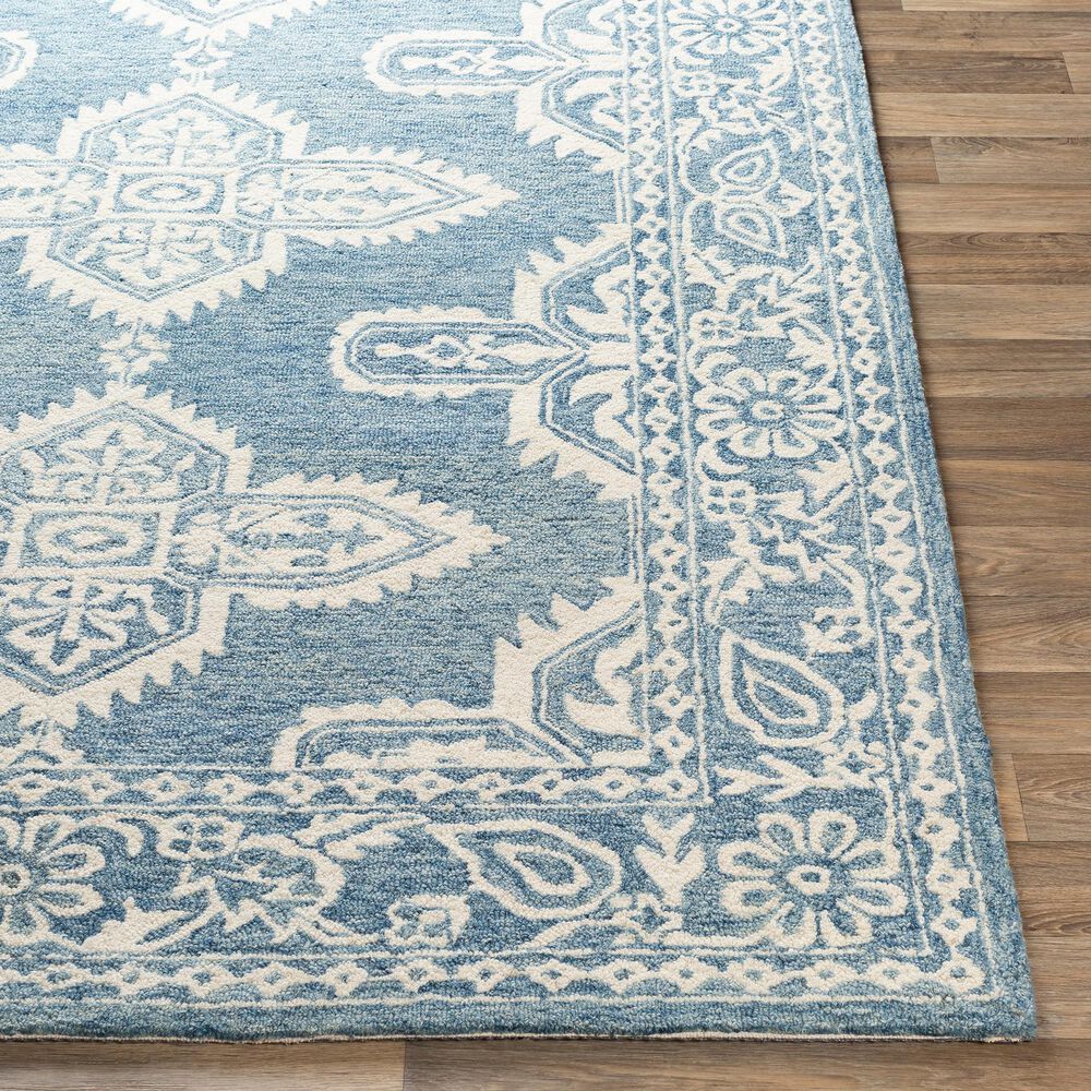 Surya Granada GND-2300 2'6" x 8' Pale Blue, Beige and Sky Blue Scatter Rug, , large