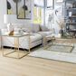 Furniture of America Hough Coffee Table Set in Gold and Clear (Set of 2), , large
