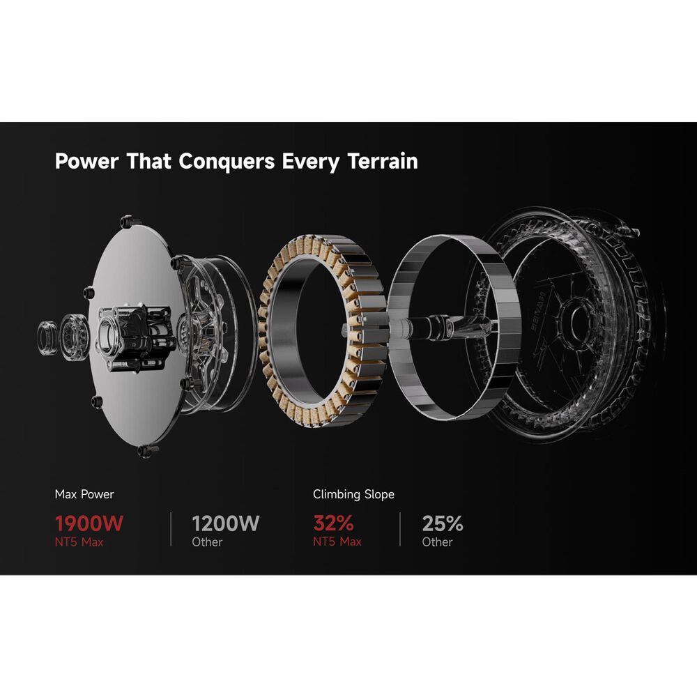 Navee NT5 Max Electric Scooter in Black, , large