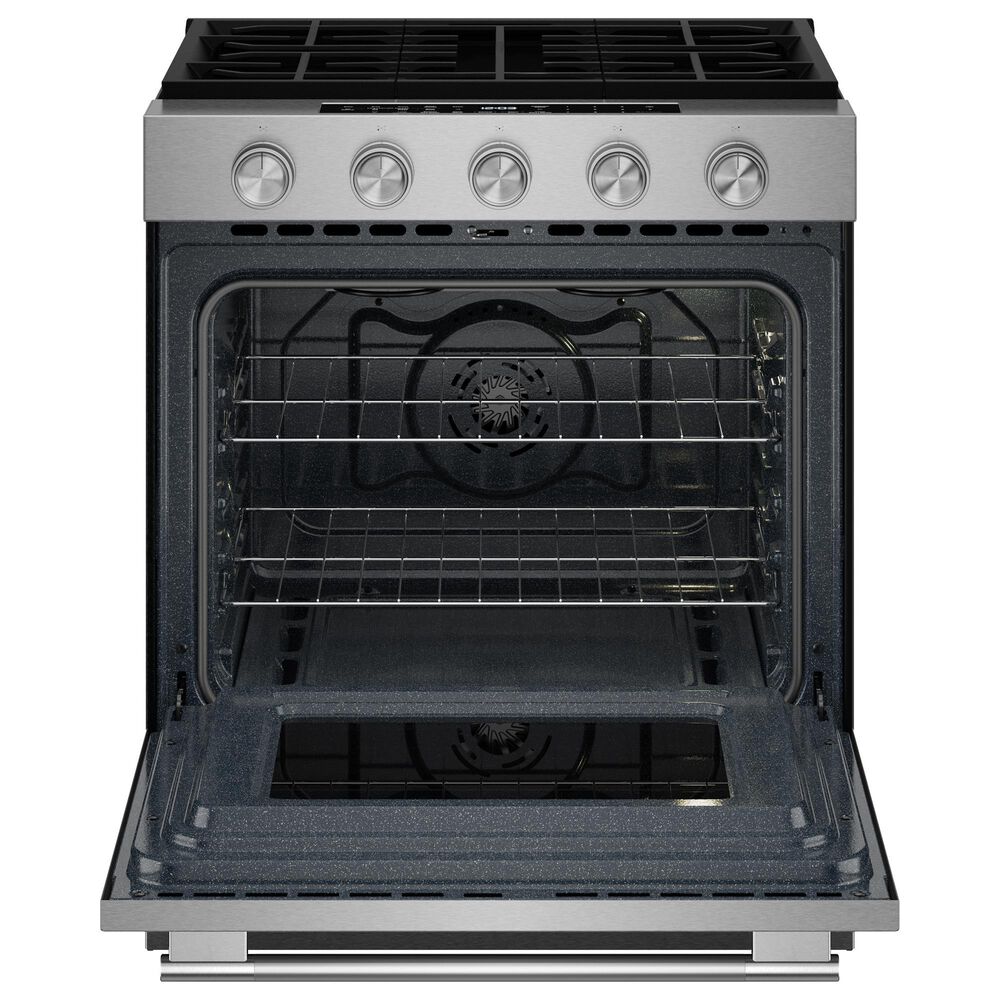 KitchenAid 30" Smart Slide-in Gas Range in PrintShield Stainless Steel, , large