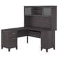 Bush Somerset 60" L-Shaped Desk with Hutch in Storm Gray, , large