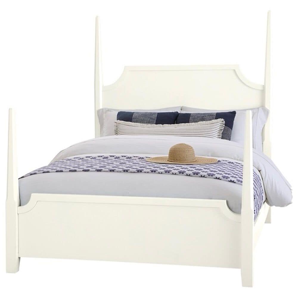 Viceray Collections Tide and Timber 4 Piece Twin Poster Bedroom Set in White Maple, , large